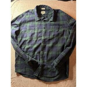J. Crew Shirt Men’s XLT Black Watch Plaid Flannel Heritage Workwear Tartan